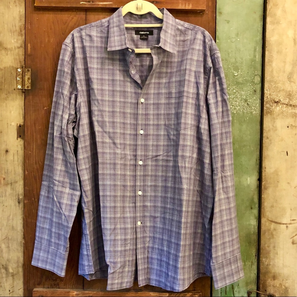 Men’s long sleeve button front shirt